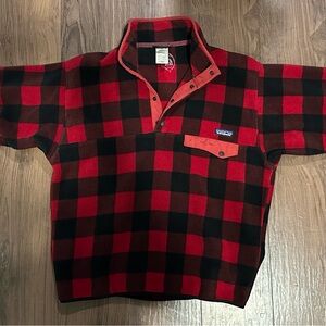 Patagonia Synchilla Red and Black Fleece